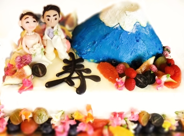 富士山ウエディングケーキ
