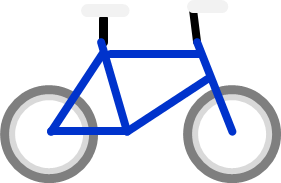 自転車を直線と丸だけで描いてみたら簡単に描けちゃうぞ 自転車用品