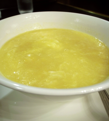 共栄飯店　とうもろこしスープ