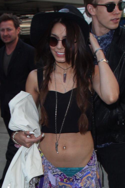 Vanessa Hudgens - wardrobe malfunction at the Rolling Stones concert005